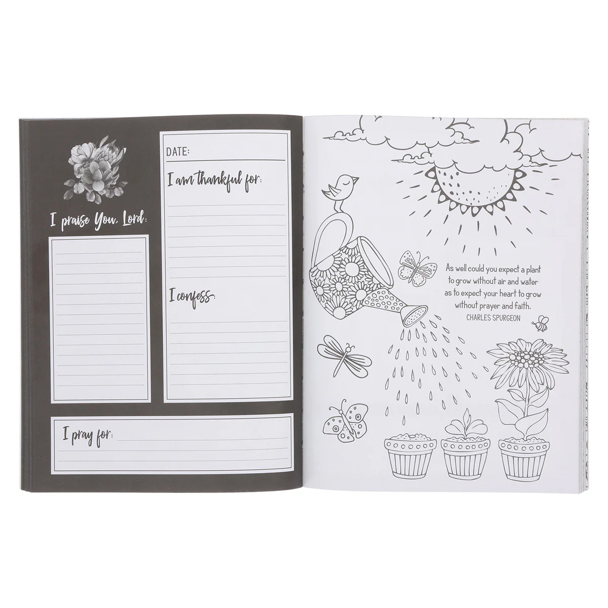Pray More Worry Less Coloring Prayer Journal (Paperback) - Image 4