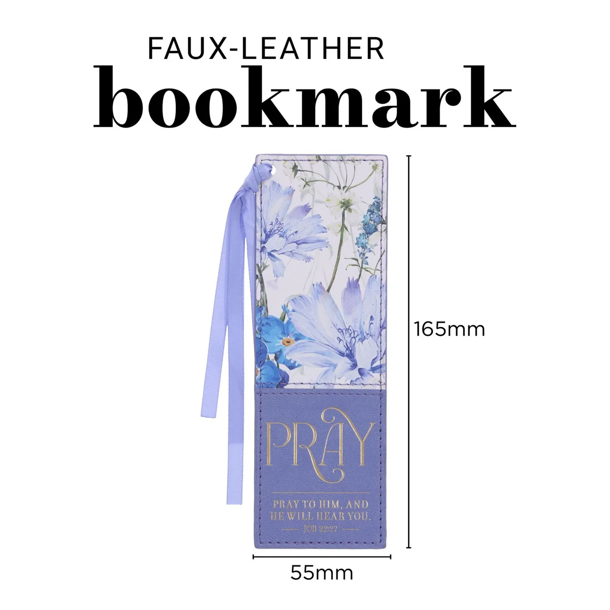 Pray to Him and He Will Hear You Faux Leather Bookmark - Image 4