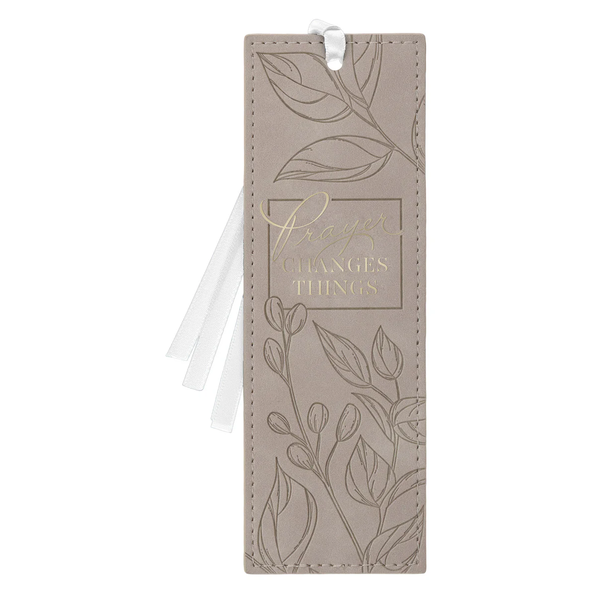 Prayer Changes Things Faux Leather Bookmark