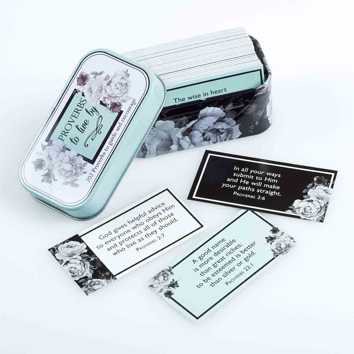 Proverbs To Live By Promise Cards In Tin - Image 3