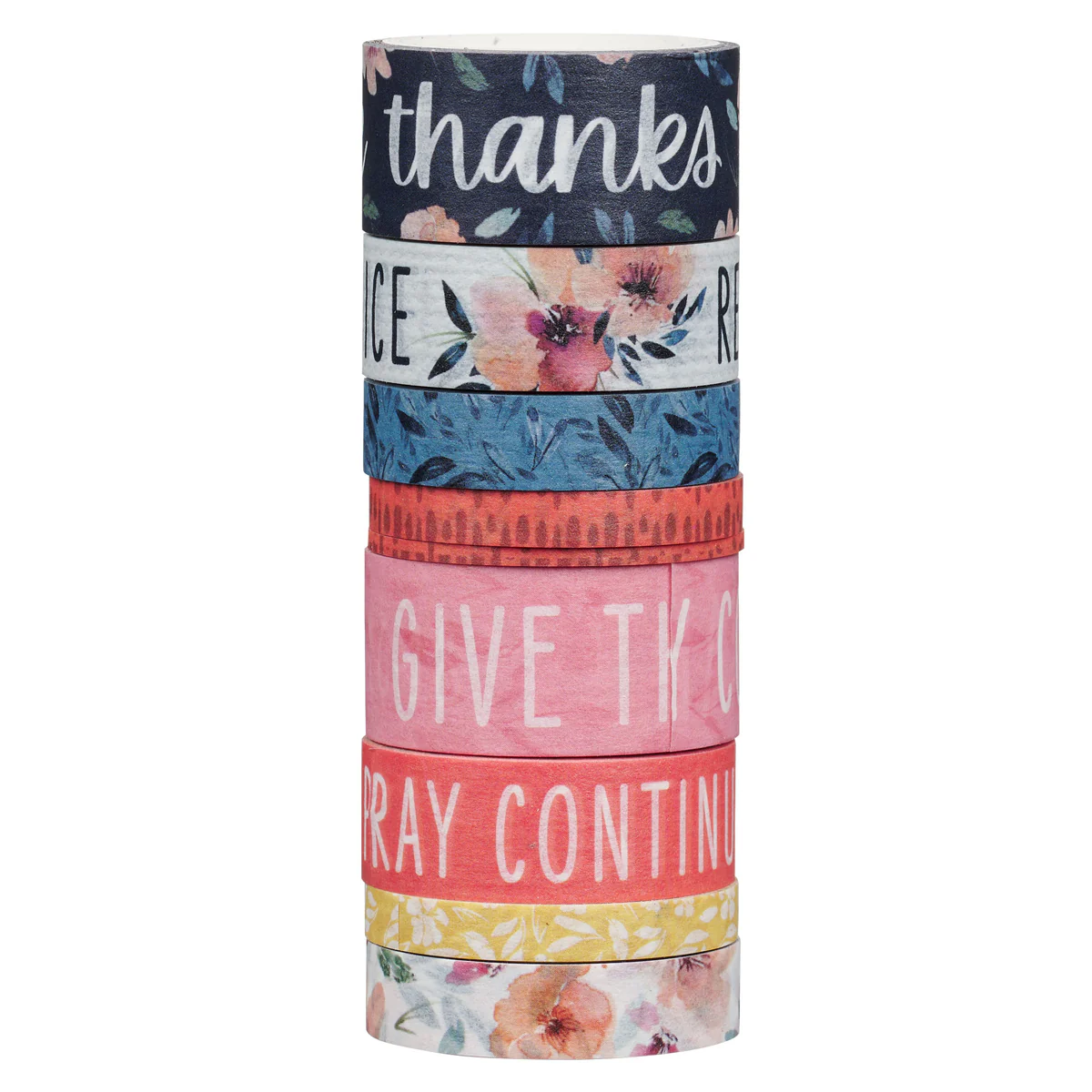 Rejoice Always Eight-Piece Washi Tape Set - Image 3