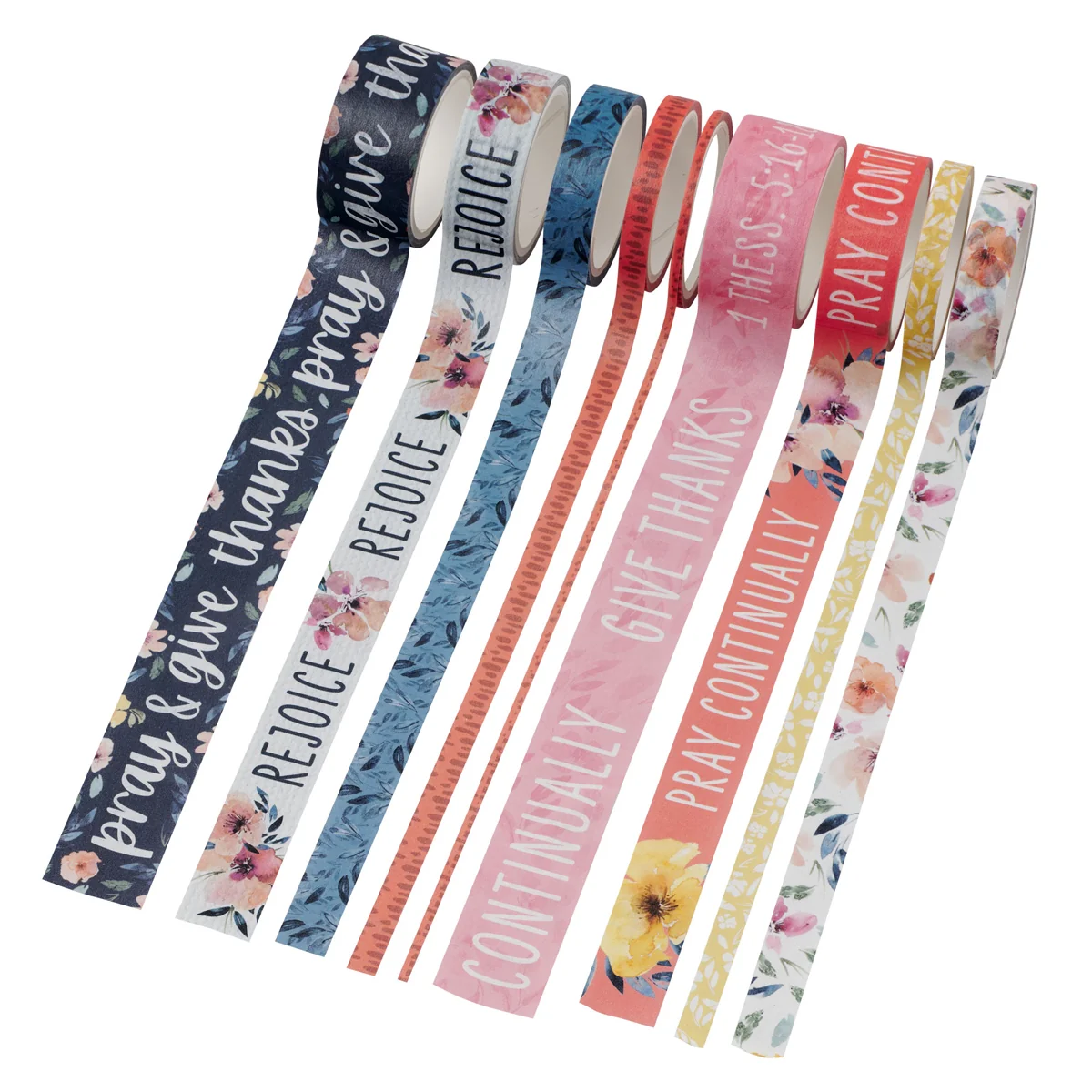 Rejoice Always Eight-Piece Washi Tape Set - Image 4