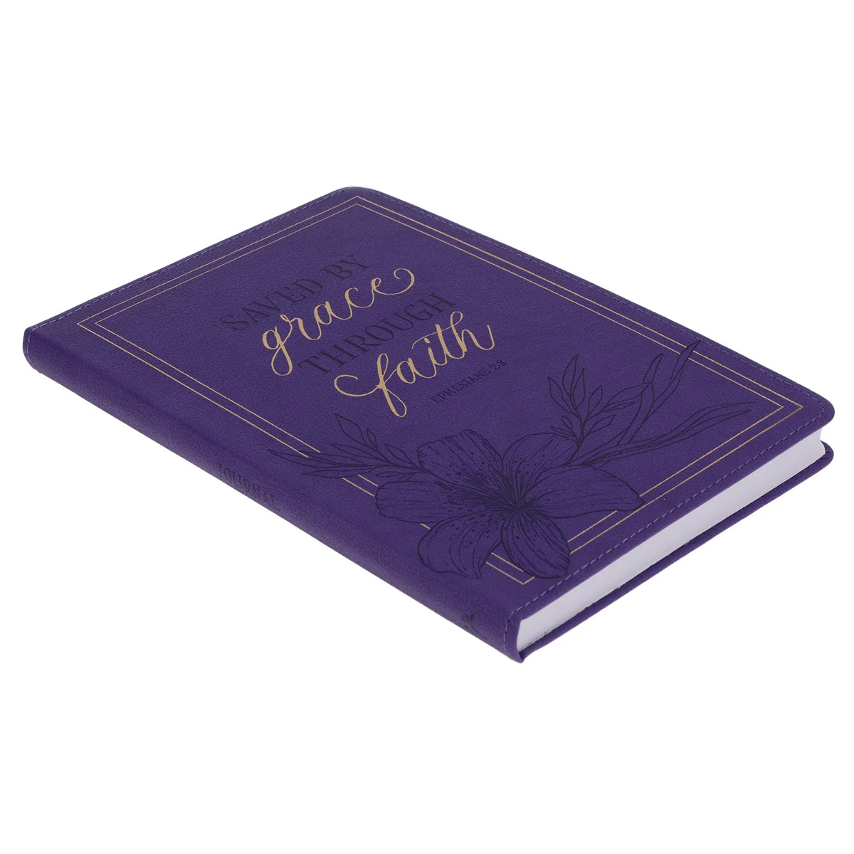 Saved By Grace Through Faith Faux Leather Journal - Image 3