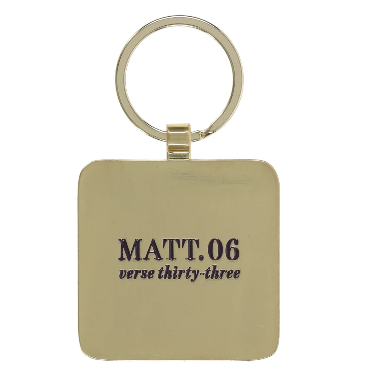Seek First Epoxy and Metal Keychain - Image 2