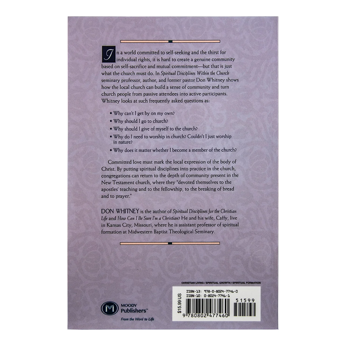 Spiritual Disciplines Within The Church (Paperback) - Image 2