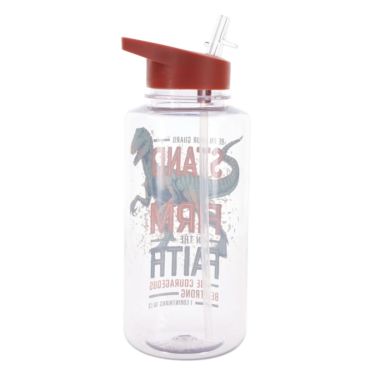 Stand Firm in the Faith Plastic Water Bottle - Image 2