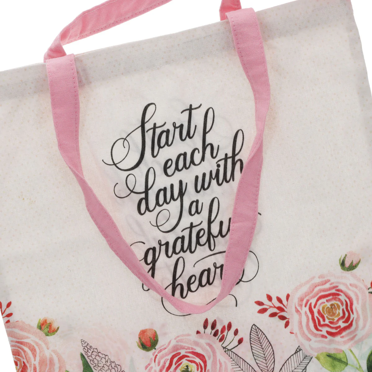 Start Each Day with a Grateful Heart Canvas Tote Bag - Image 3