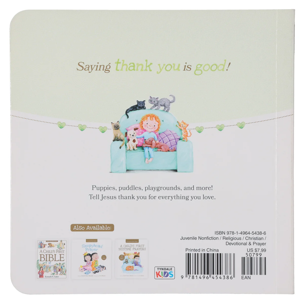 Thanks for Little Things: A Heart-to-Heart Talk with Jesus - A Child's First Bible BB - Image 2