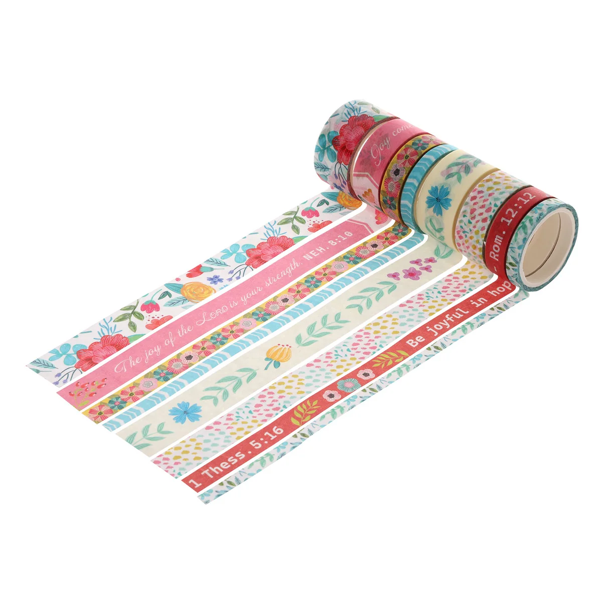 The Joy of the Lord Eight-Piece Washi Tape Set - Image 3