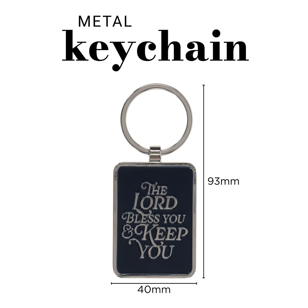 The Lord Bless You and Keep You Metal Keychain - Image 4