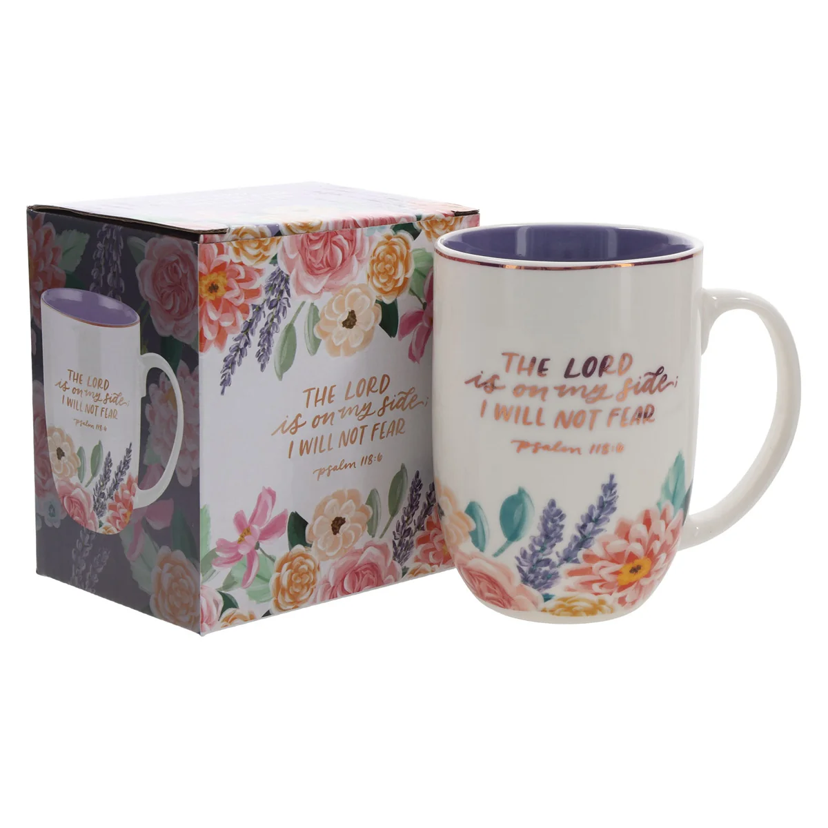 The Lord Is on My Side I Will Not Fear Ceramic Mug - Image 4