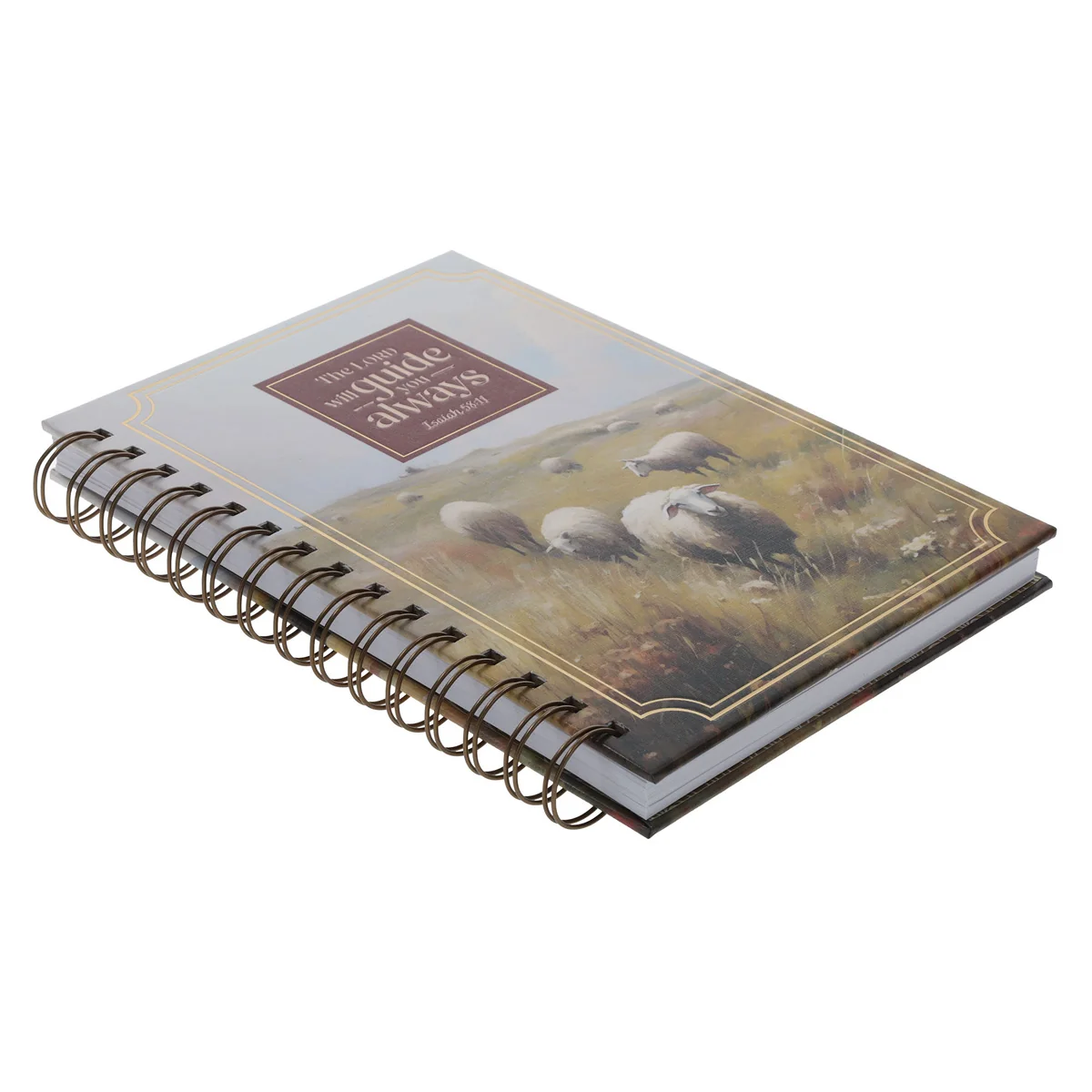 The Lord Will Guide You Always Hardcover Wirebound Journal - Image 3
