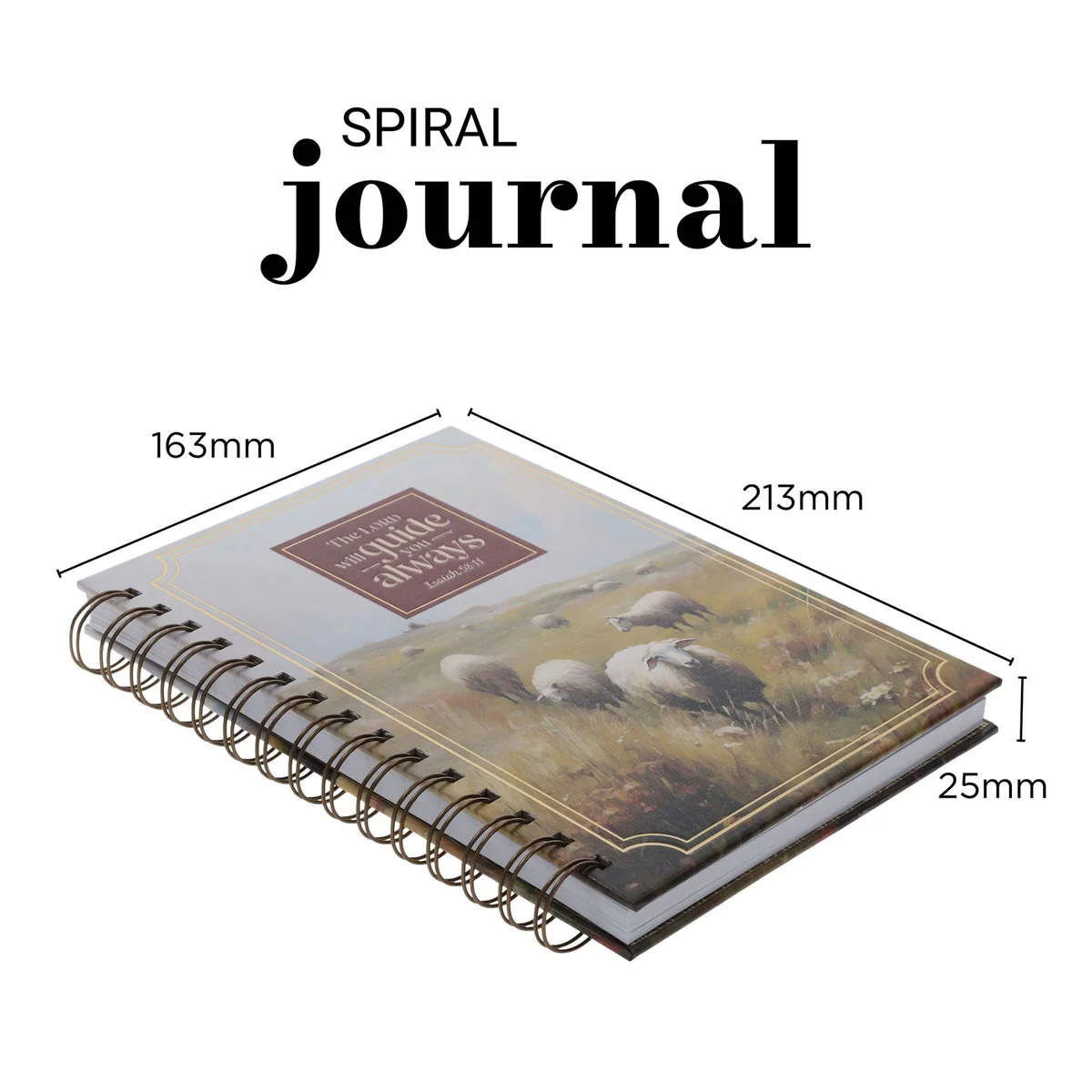 The Lord Will Guide You Always Hardcover Wirebound Journal - Image 6