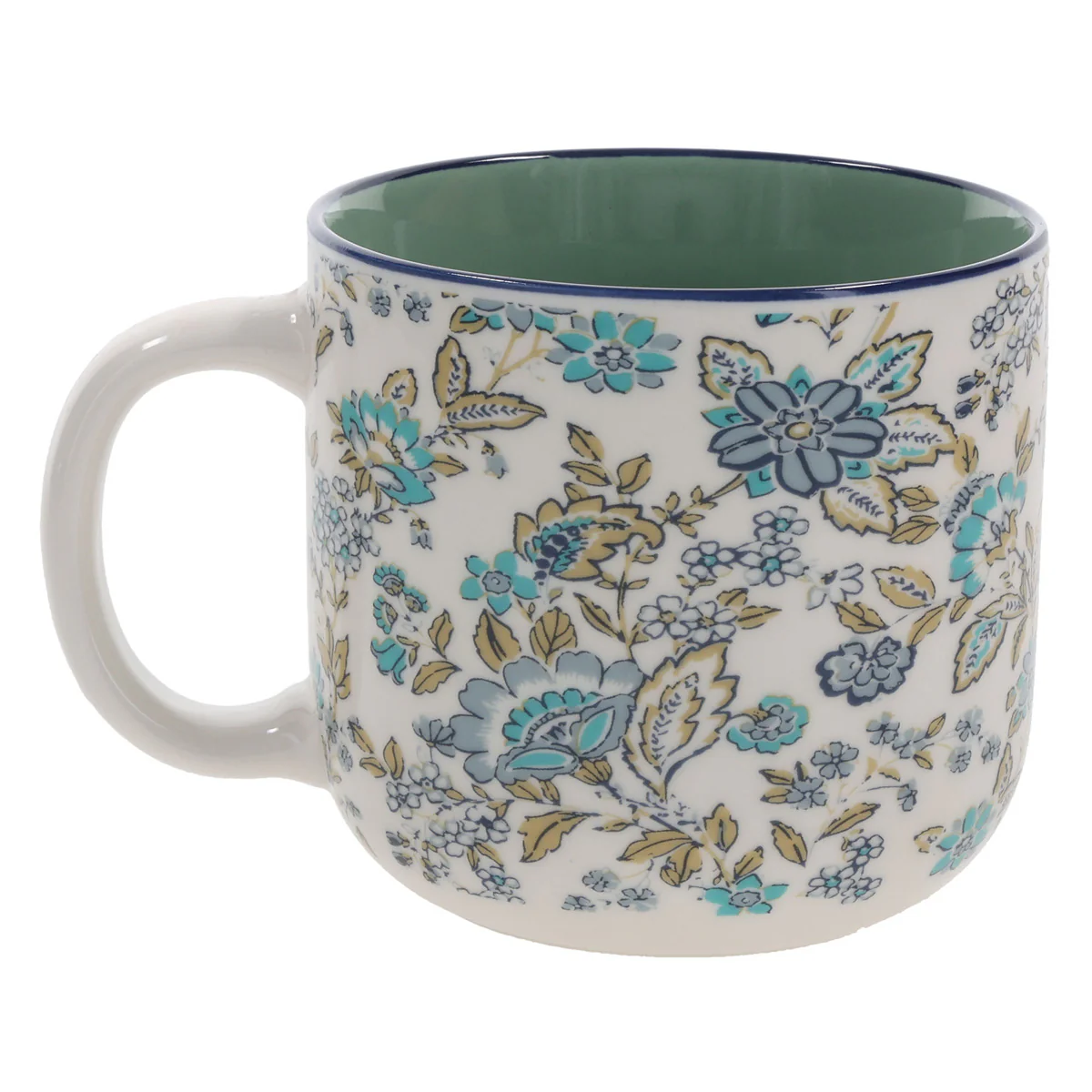 The Lord's Mercies Are New Every Morning Teal Ceramic Mug - Image 2