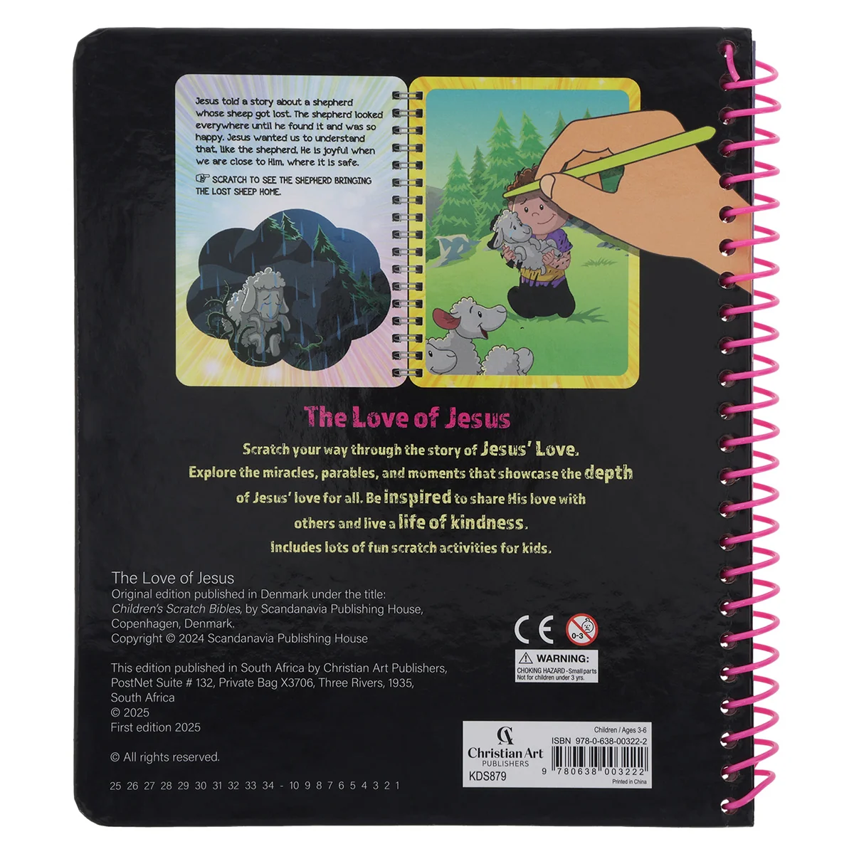 The Love of Jesus Children's Scratch Bible (Spiral-Bound) - Image 2