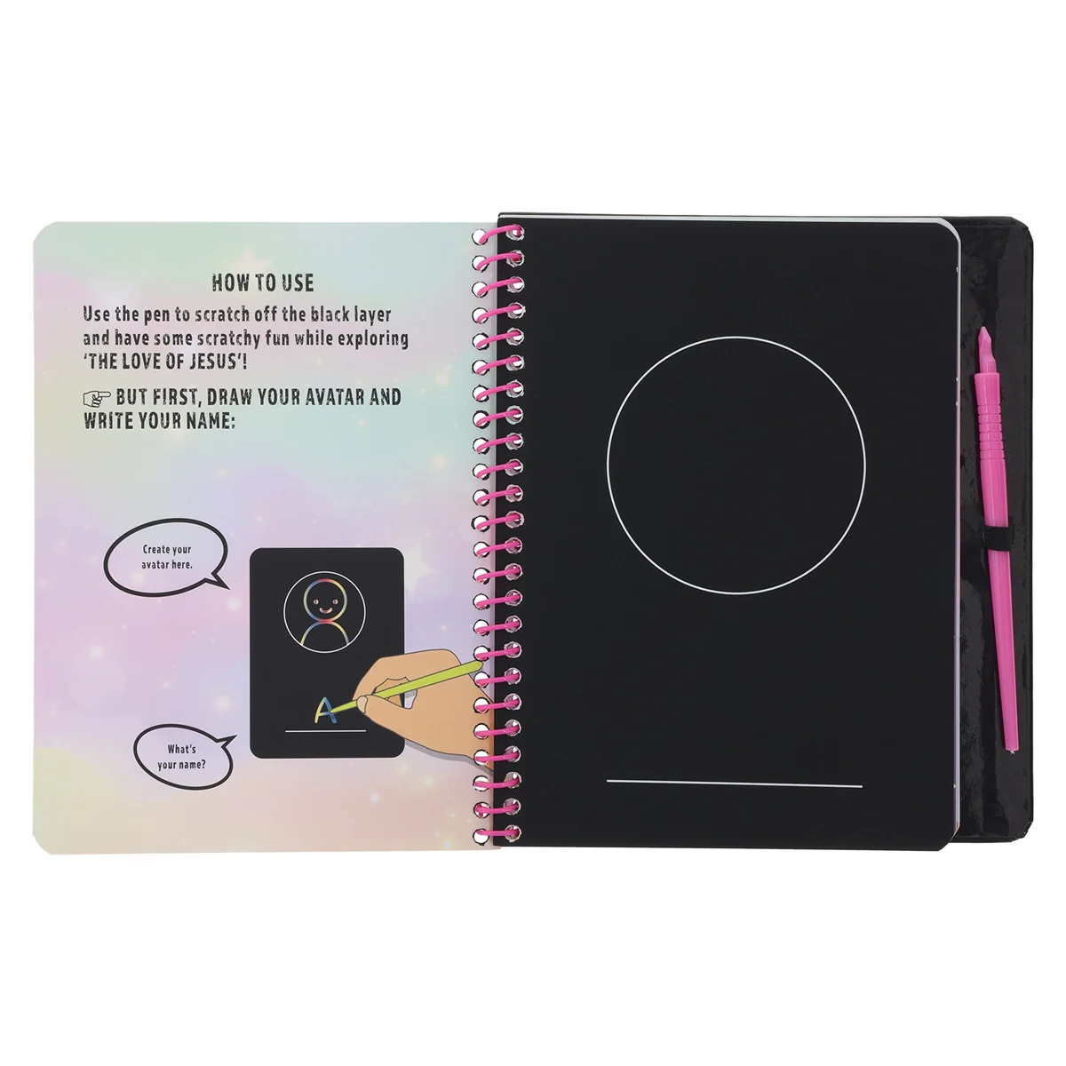 The Love of Jesus Children's Scratch Bible (Spiral-Bound) - Image 4