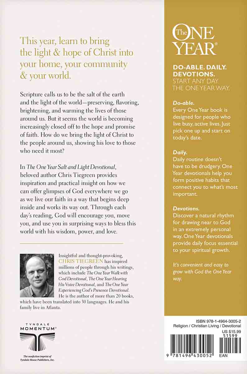 The One Year Salt And Light Devotional (Paperback) - Image 2