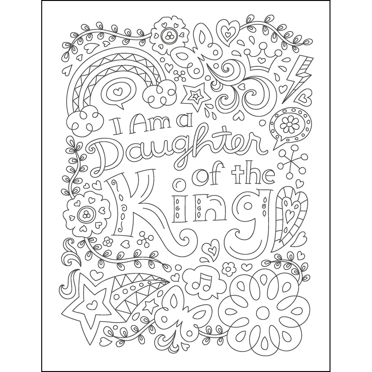 The Power Of A Praying Girl Coloring Book (Paperback) - Image 3