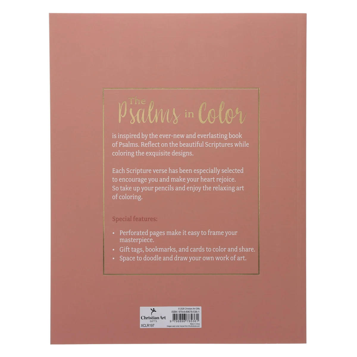The Psalms in Color Painted Floral Coloring Book (Paperback) - Image 2