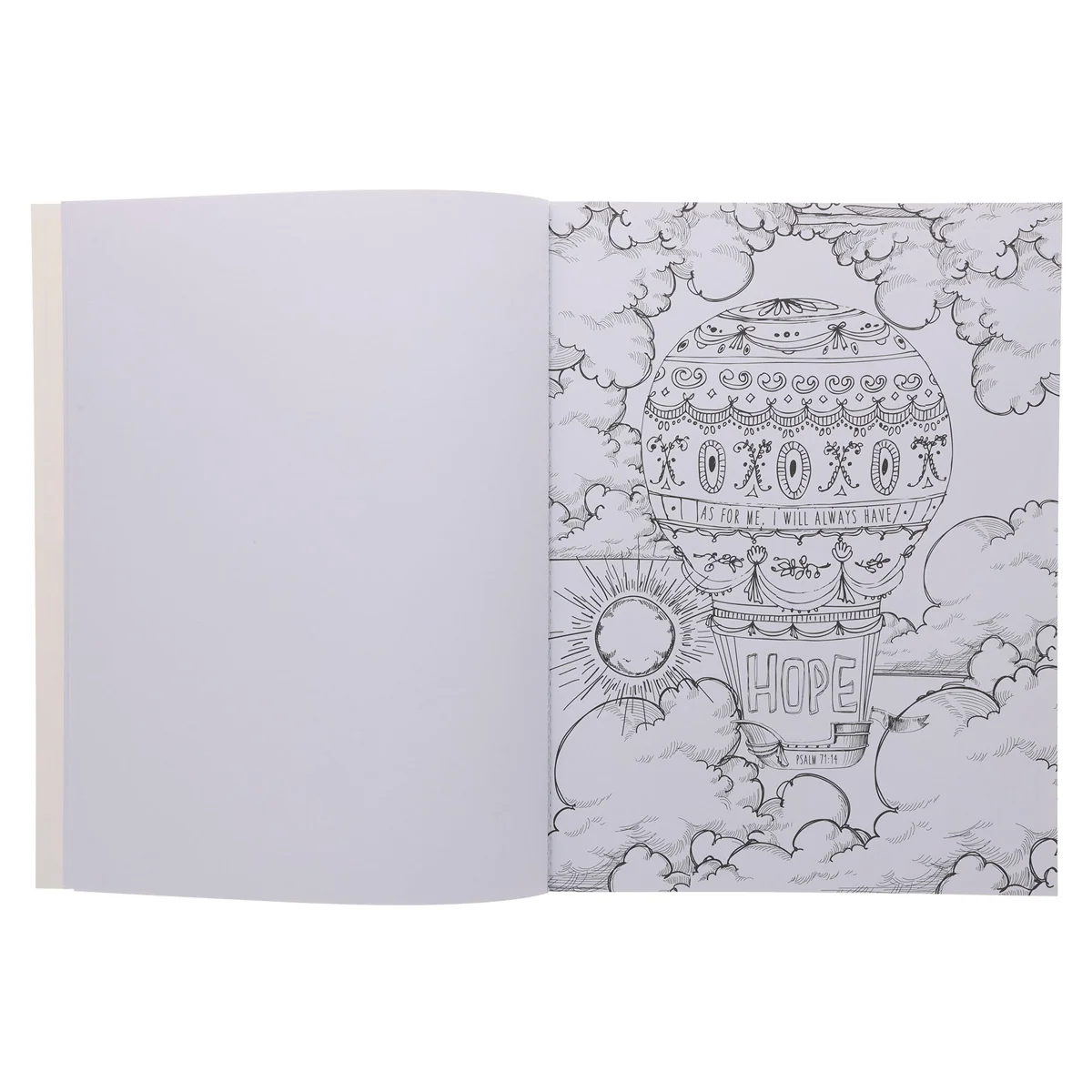 The Psalms in Color Painted Floral Coloring Book (Paperback) - Image 4