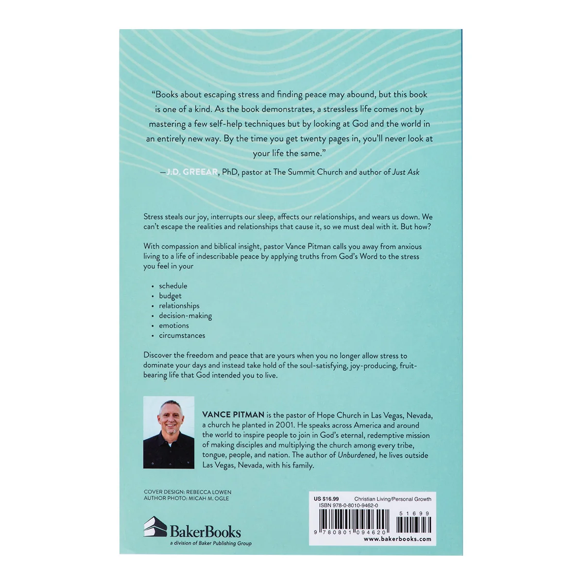 The Stressless Life: Experiencing The Unshakable Presence of God's Indescribable Peace (Paperback) - Image 2
