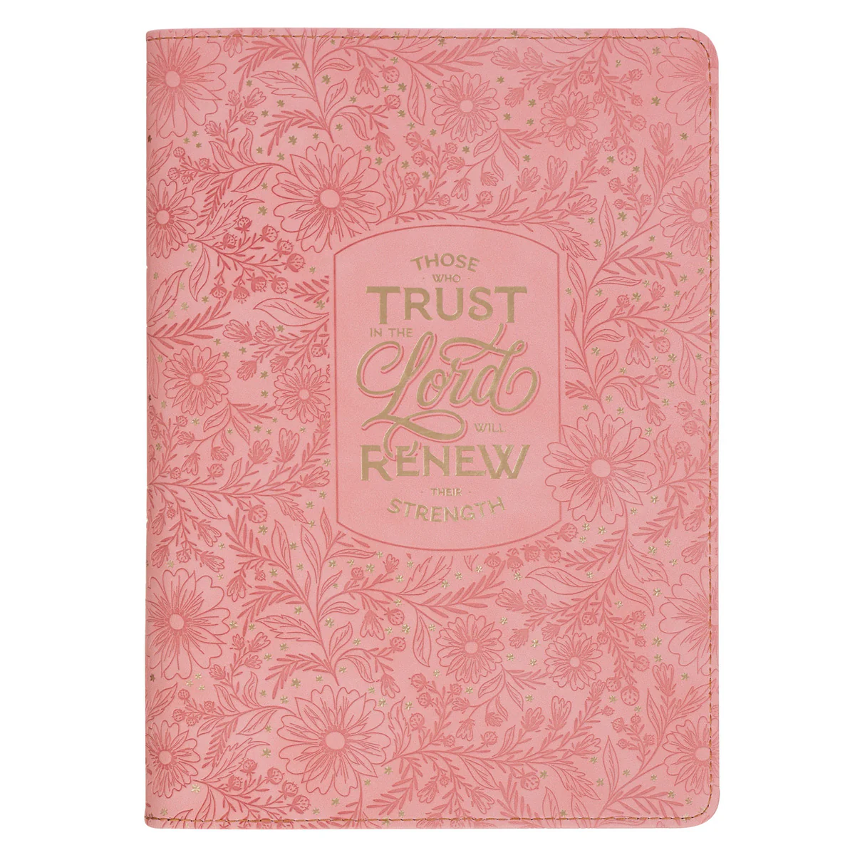Those Who Trust in the Lord Faux Leather Journal with Zipped Closure