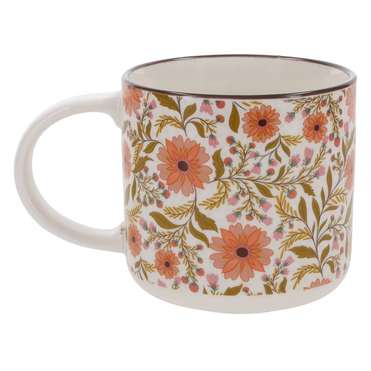 Those Who Trust in the Lord Floral Ceramic Mug - Image 2