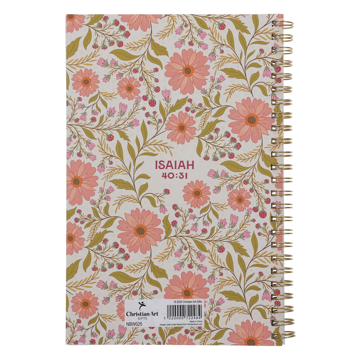 Those Who Trust in the Lord Will Renew Their Strength Wirebound Notebook with PVC Cover - Image 2