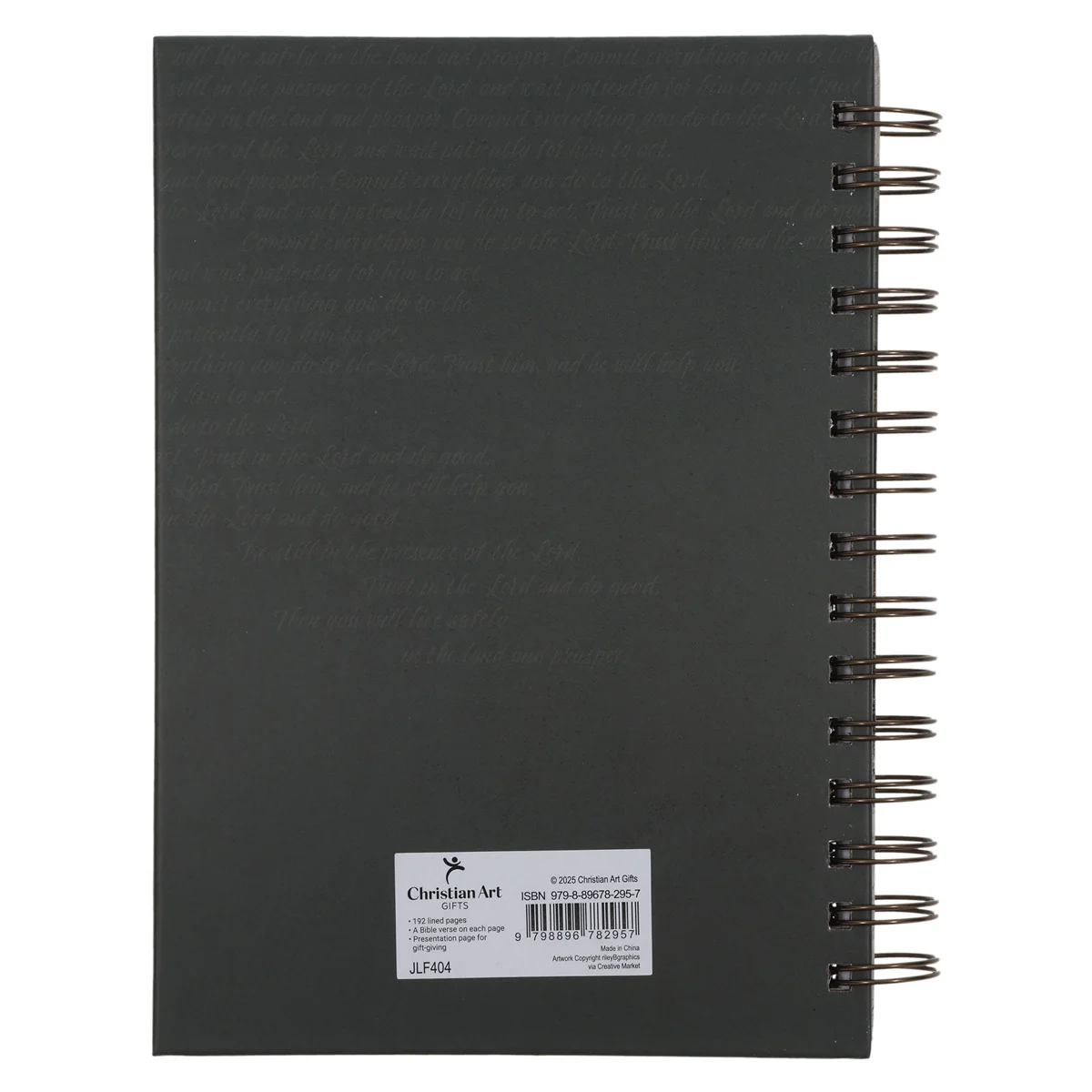Trust in the Lord and do Good Hardcover Wirebound Journal - Image 2