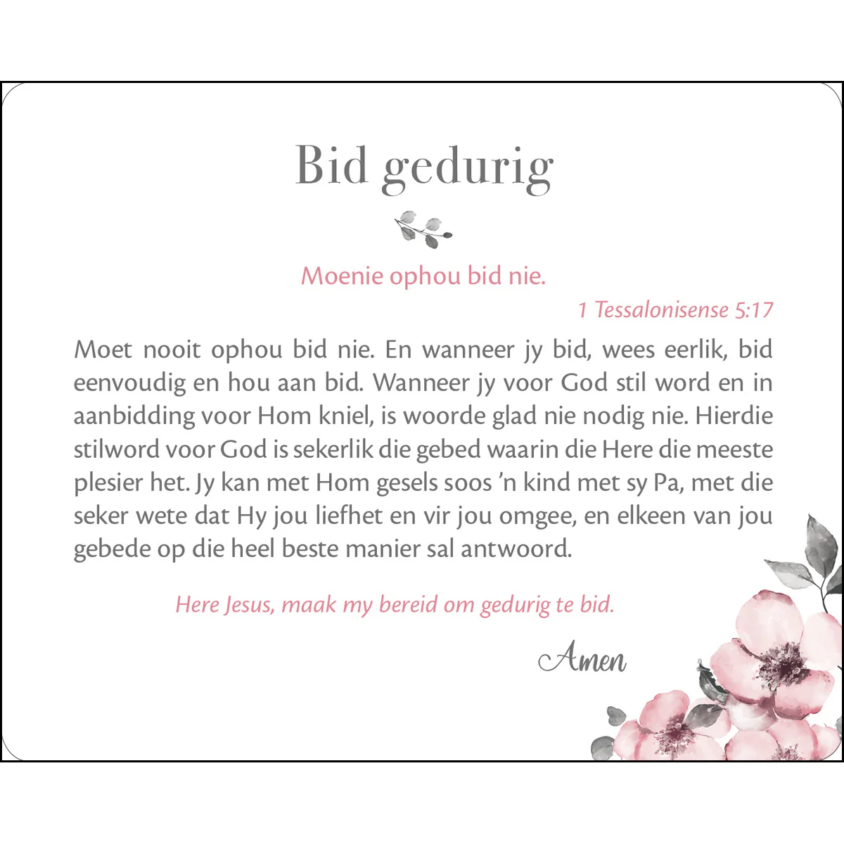 Vreugde In Sy Teenwoordigheid Afrikaans Cards In Tin - Image 4