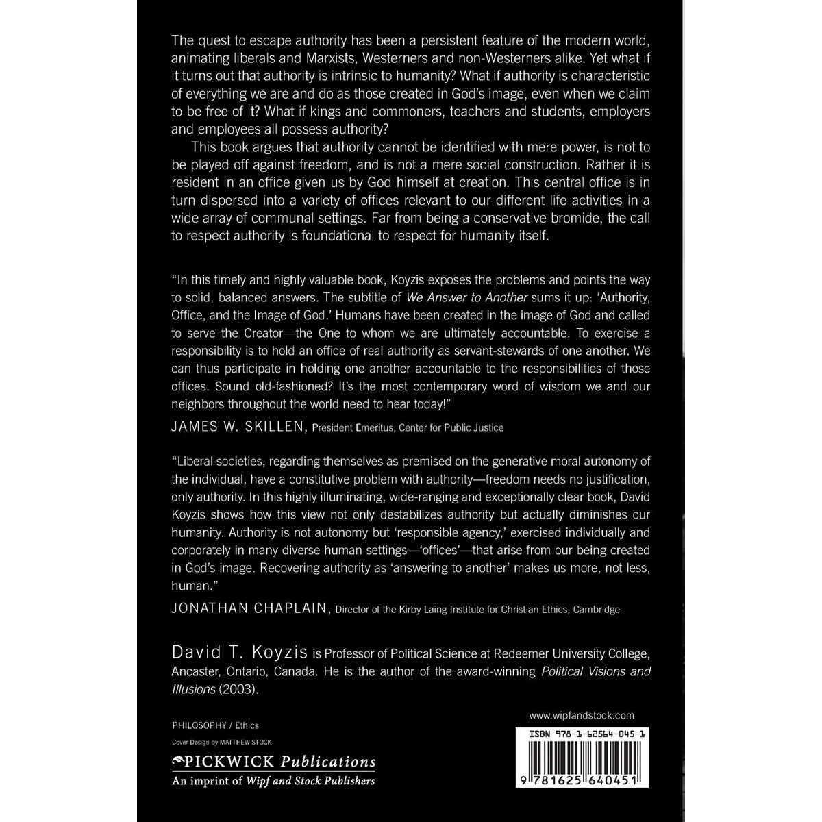 We Answer To Another: Authority, Office, And The Image Of God (Paperback) - Image 2