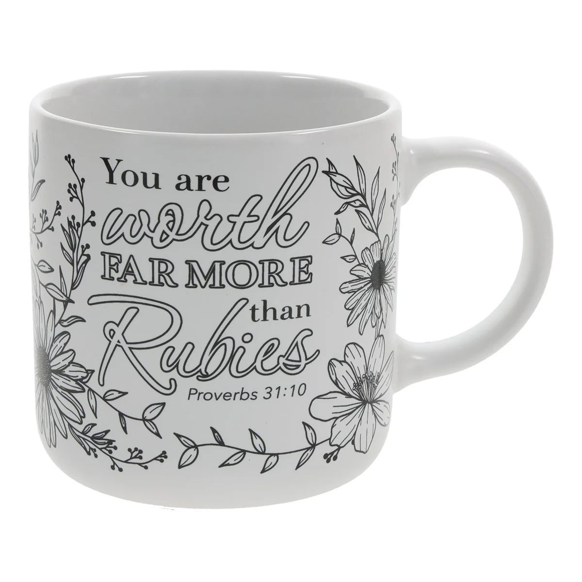 Worth Far More than Rubies Ceramic Coloring Mug