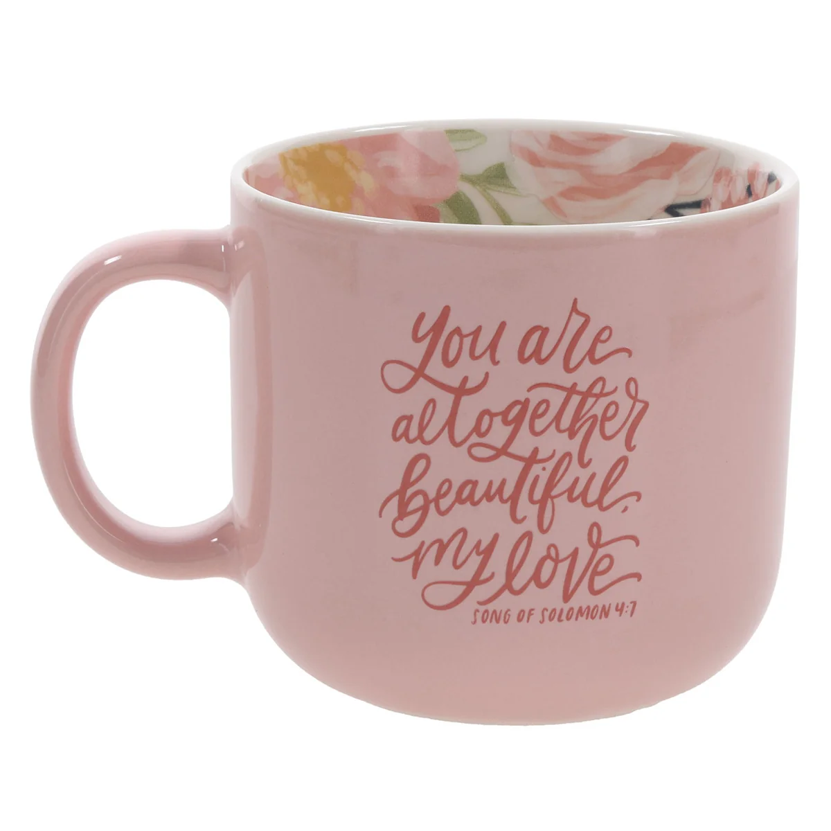 You Are Altogether Beautiful My Love Pink Ceramic Mug - Image 2