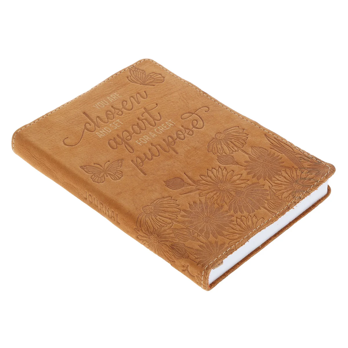 You Are Chosen and Set Apart for a Great Purpose Handy-Sized Genuine Leather Journal - Image 3